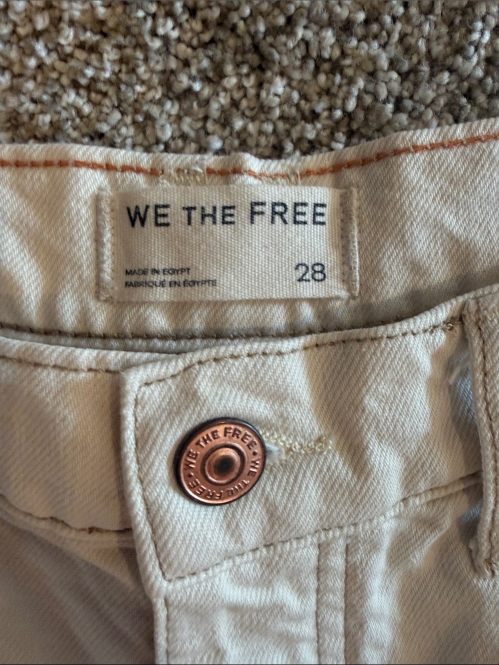 We The Free Good Luck Mid-Rise Barrel Jeans, Milk, 28 - Picture 5 of 10